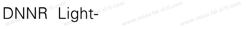 DNNR Light字体转换